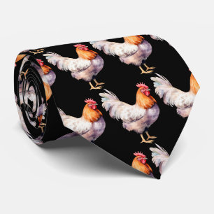 Cravate Amateurs de coq carrelé cool