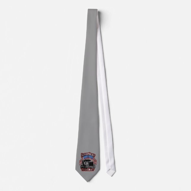 Cravate America Trucker Mens Necktie pour Conducteurs de C (Devant)