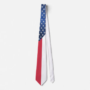 CRAVATE AMÉRICAINE À DRAPEAU