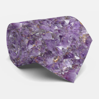 Cravate Amethyst Abstract Pattern