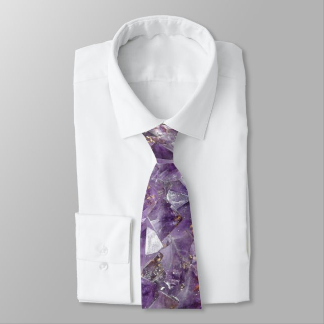 Cravate améthyste lilas (Attaché)