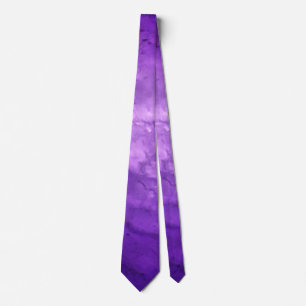 Cravate Améthyste Violet Ombre Marbre Élégant Moderne Chic