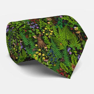 Cravate Amimies et plantes des bois