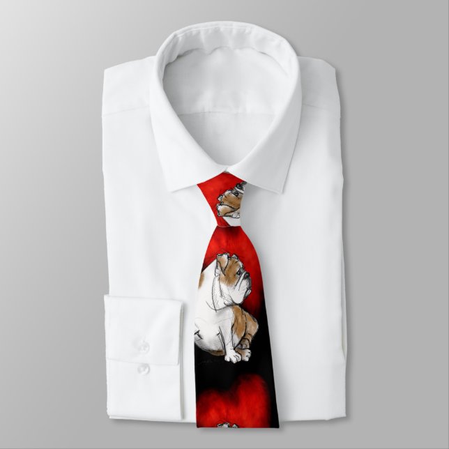 Cravate Amour de bouledogue (Attaché)