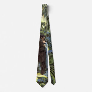 Cravate Amour vintage et Romance, Vue Tropicale romantique