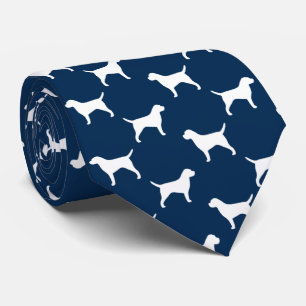 Cravate Amoureux des chiens de motif de silhouettes de