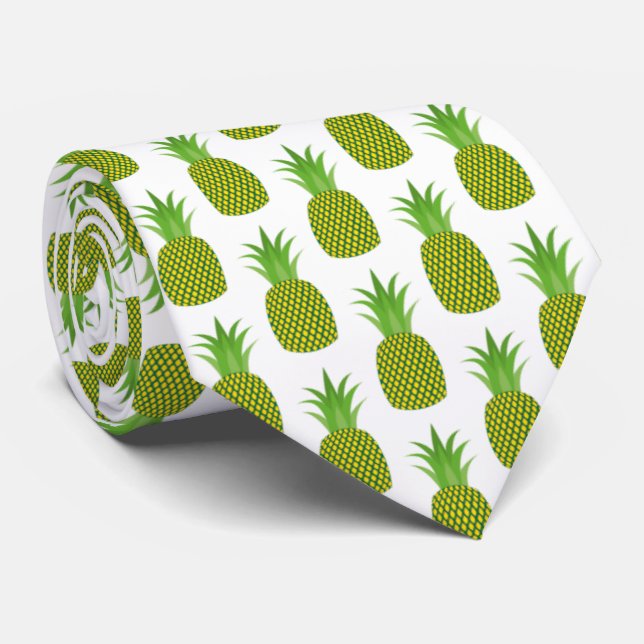 Cravate Ananas 🍍 Motif (Roulé)