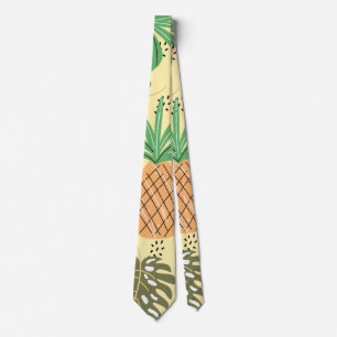 Cravate Ananas tropical