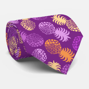 Cravate Ananas tropical de Momona Hawaiian
