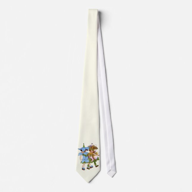 Cravate Anémones et Bluets (Devant)