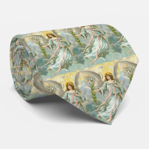 Cravate Ange dans le bleu