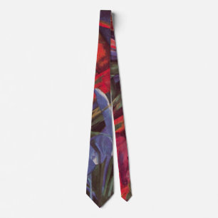 Cravate Animal Fates par Franz Marc, Cubism Art Vintage