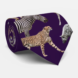 Cravate Animaux africains