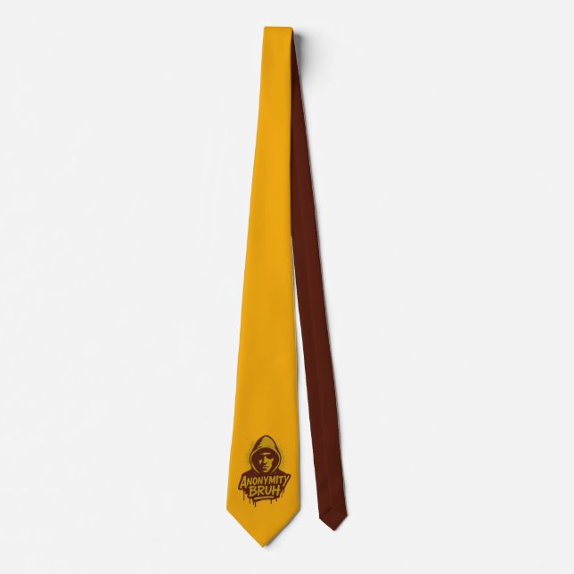 Cravate Anonymity Bruh logo - Neck Tie (Devant)