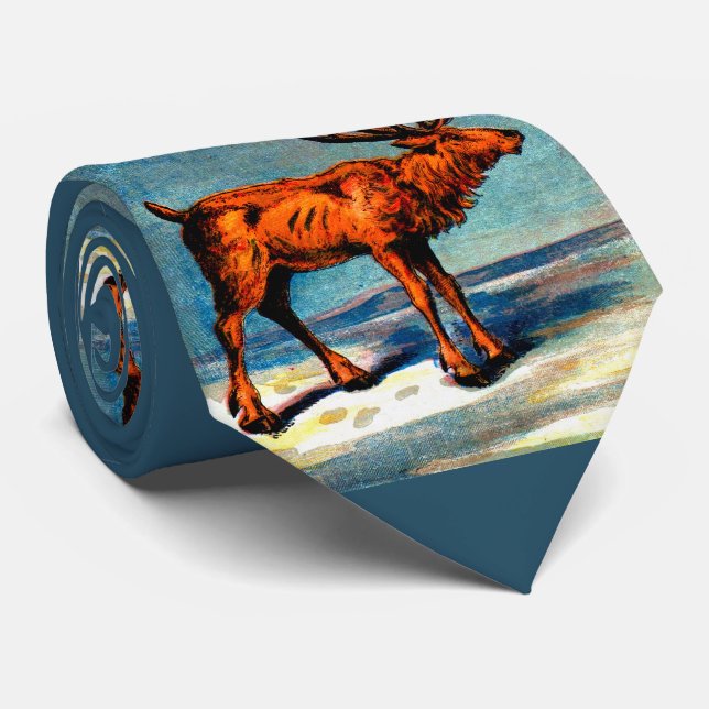 Cravate antique caribou (Roulé)