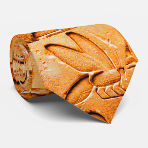 Cravate ANTIQUE EGYPTIENNE HONEY BEE BEEKEEPER Orange Jaun