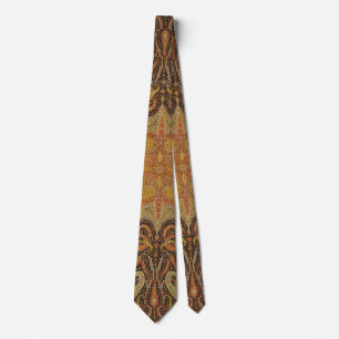 Cravate Antique Indien Motif des deux