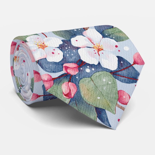 Cravate Apple Blossom (Oyster Bay) (Roulé)