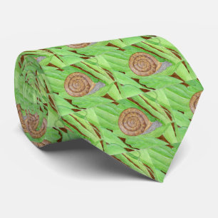 Cravate Aquarelle des escargots