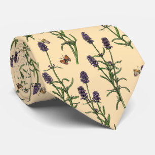 Cravate Aquarelle peinte à la main et motif d'encre avec l