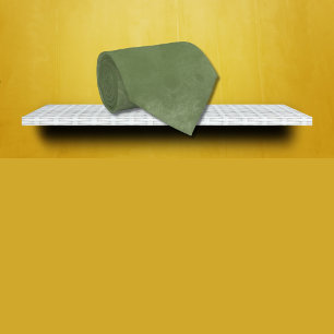 Cravate Aquarelle vert olive