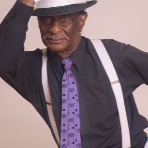 Cravate Araignées et toiles d'araignées Halloween violet