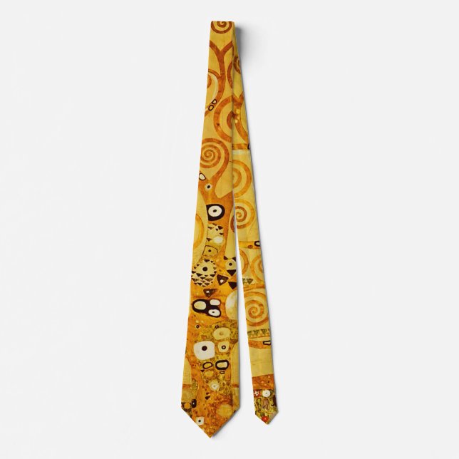 Cravate Arbre de vie Gustav Klimt Nouveau (Devant)