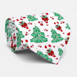 Cravate Arbres de Noël et Sucre de canne