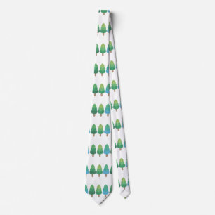 Cravate Arbres verts boisés Thunder_Cove