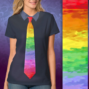 Cravate Arc-en-ciel peintre impressionniste