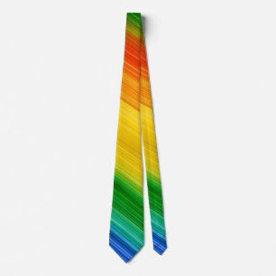 Cravate Arc-en-ciel vibrant de couleurs