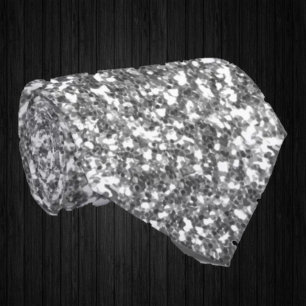 Cravate Argent Étincelles Faux Parties scintillant Fancy L