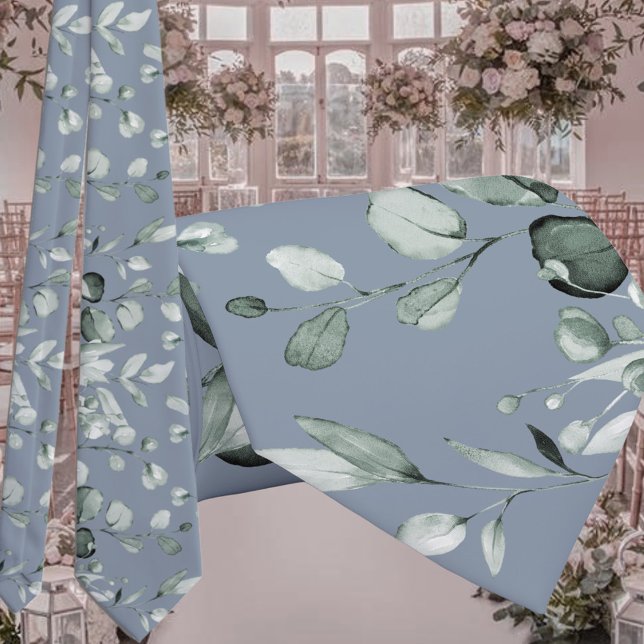 Cravate Argent Sage Eucalyptus Vert Mariage Dusty Blue (Créateur téléchargé)