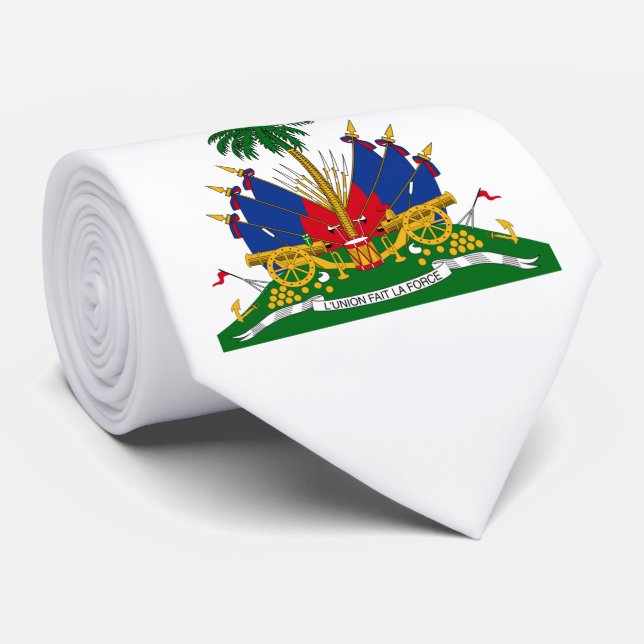 Cravate Armoiries haïtiennes (Haïti) (Roulé)