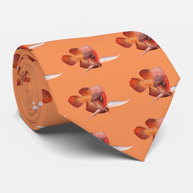 Cravate Arowana asiatique (Roulé)