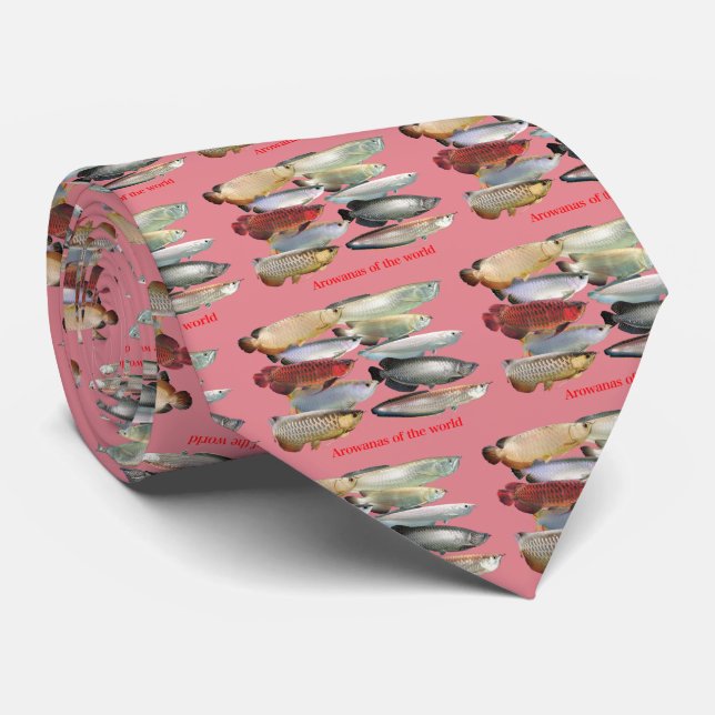 Cravate Arowanas du monde (Roulé)
