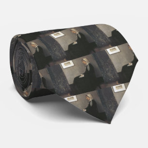 Cravate Arrangement en gris et noir - Mère de Whistler