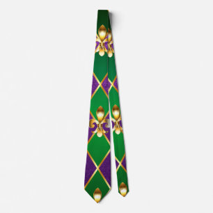 Cravate Arrière - plan de bijoux Mardi Gras