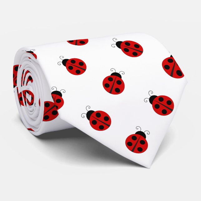 Cravate Arrière - plan de blanc de coccinelle (Roulé)