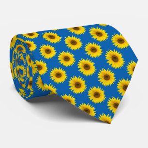 Cravate Arrière - plan de tournesols