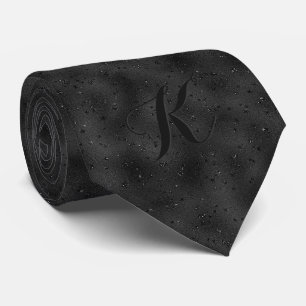 Cravate Arrière - plan noir monochromatique de luxe