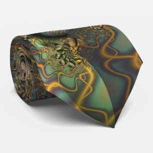 Cravate Art Cool Abstrait fin fractal