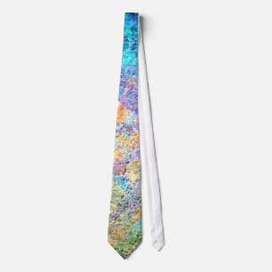 Cravate Art de couleur abstrait #57