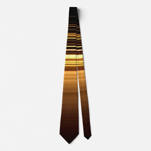 Cravate Art moderne Or noir Mariage Formel Groomsmen (Devant)