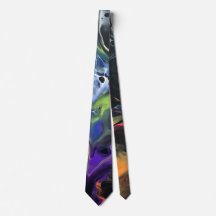 Art original unique Abstrait NeckTie