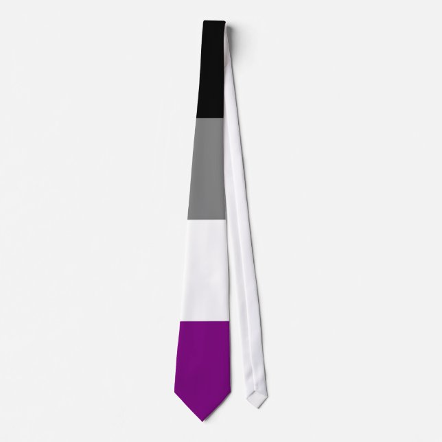 Cravate asexuelle de drapeau (Devant)