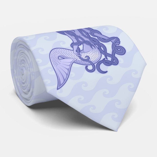 Cravate Assis Mermaid bleu (Roulé)