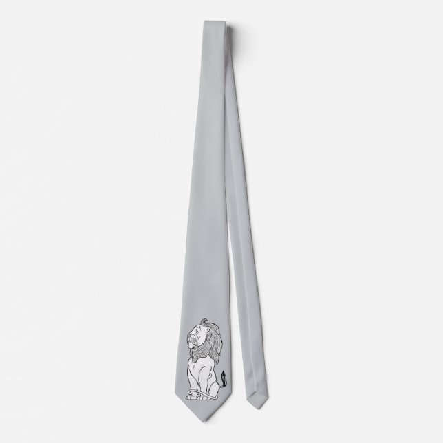 Cravate Assistant vintage d'Oz, Lion courageux (Devant)