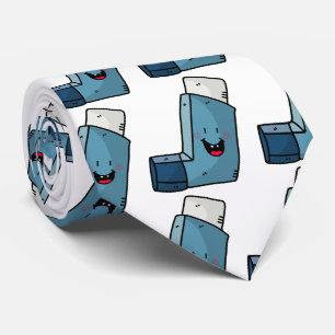 Cravate Asthma Inhaler happy cartoon