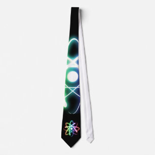 Cravate Atom brillant coloré - Noir